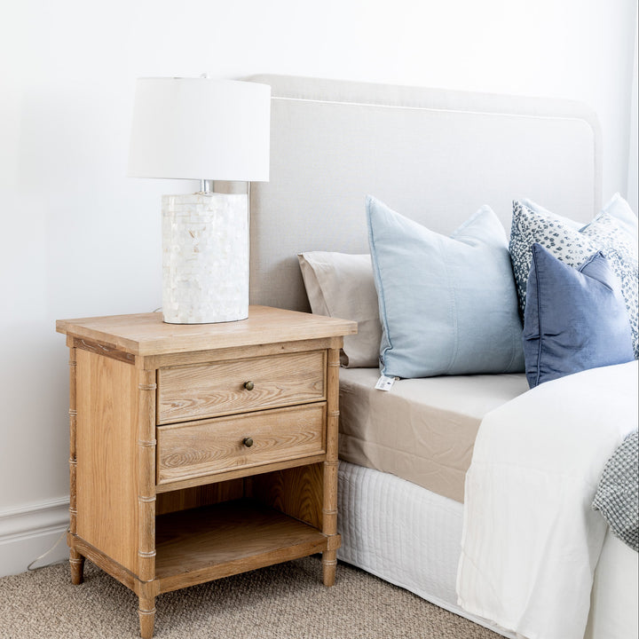 Pearl Oval Mother Of Pearl Table Lamp