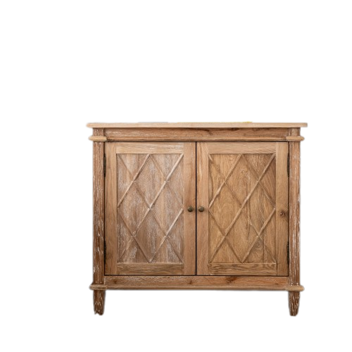 Ascot Small Buffet Whitewash Oak 90cm wide x 50cm deep x 80cm high