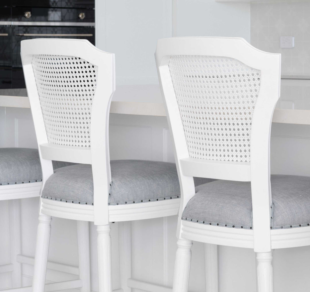 April Luxury Upholstered Kitchen Stool