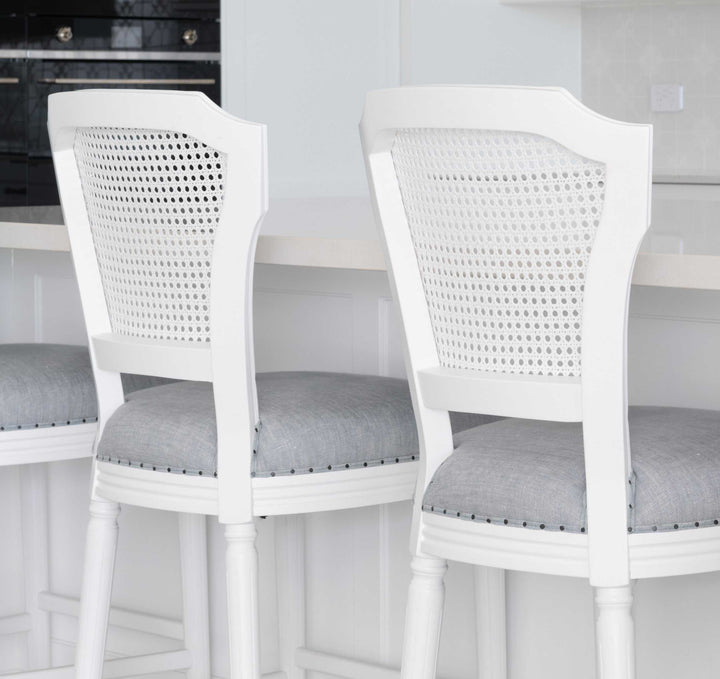 April Luxury Upholstered Kitchen Stool