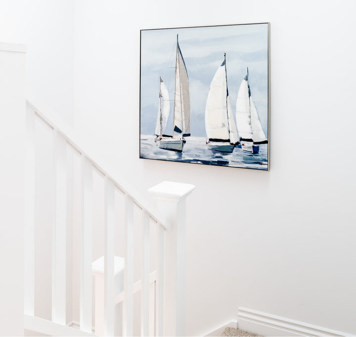 Sail Away Canvas In Antique Silver Frame