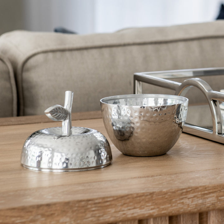 Silver Decorative Apple - 2 Sizes