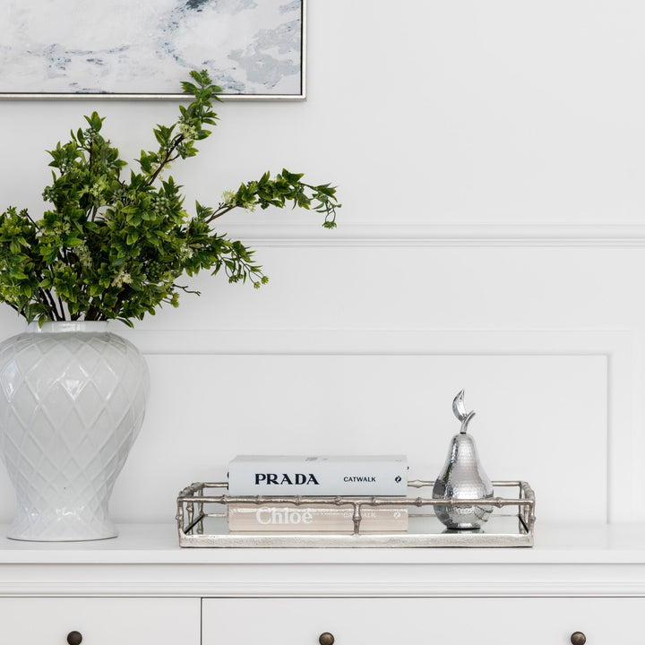 Silver Decorative Pear - 2 Sizes