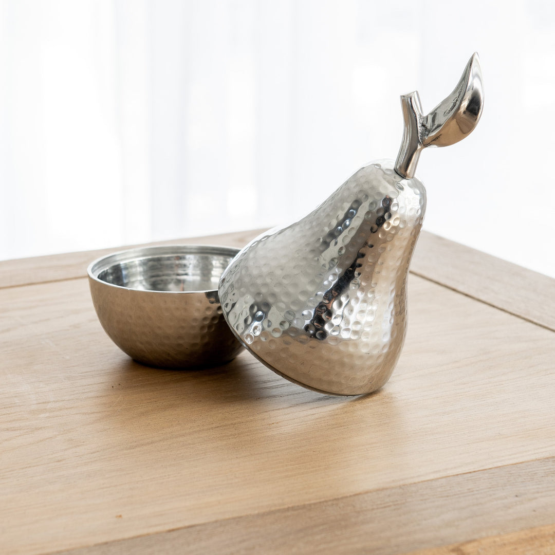 Silver Decorative Pear - 2 Sizes