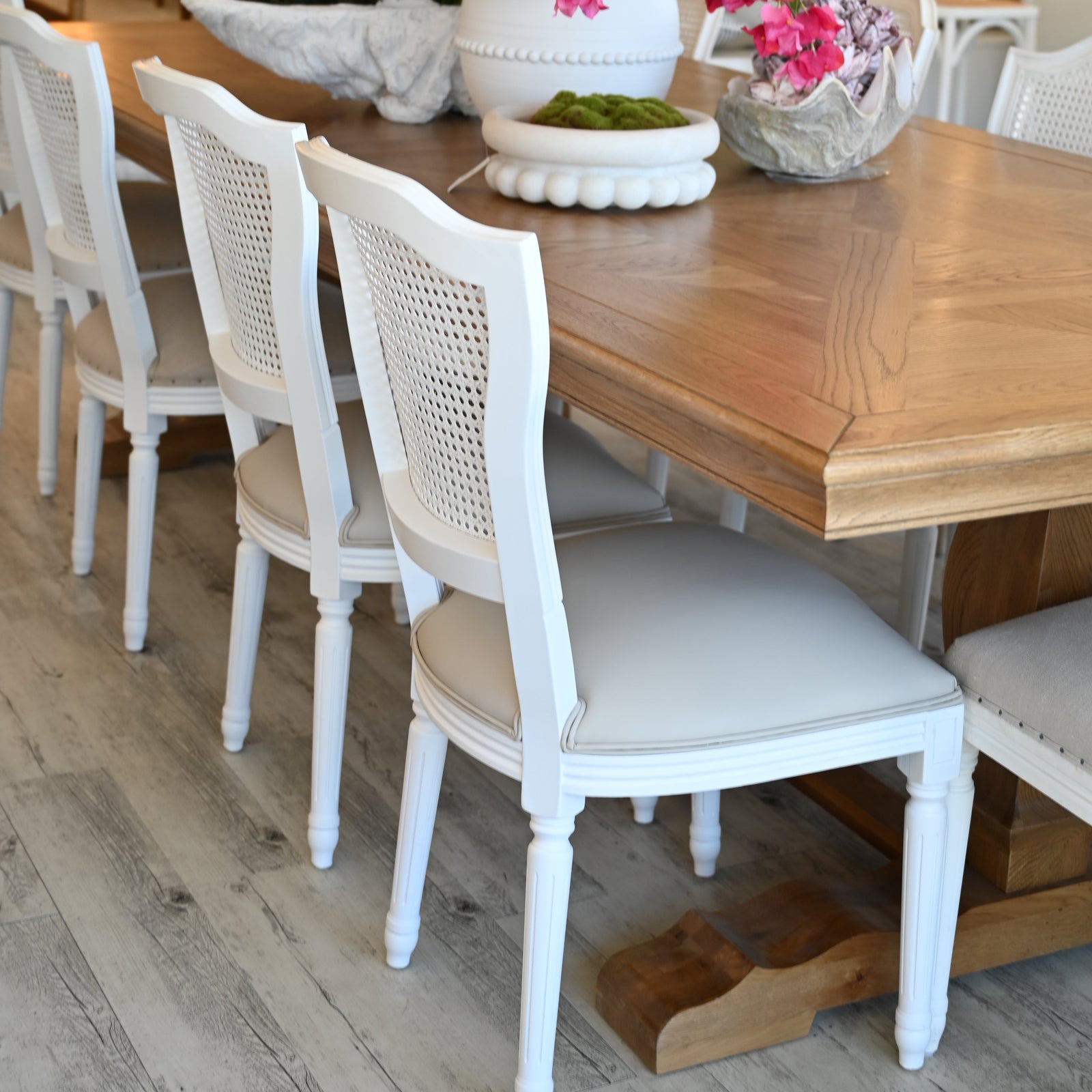 April Luxury Leather Dining Chair