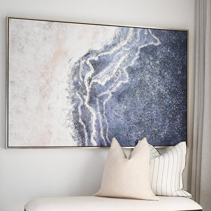 Reef View Canvas Extra Large Canvas In Antique Silver Frame