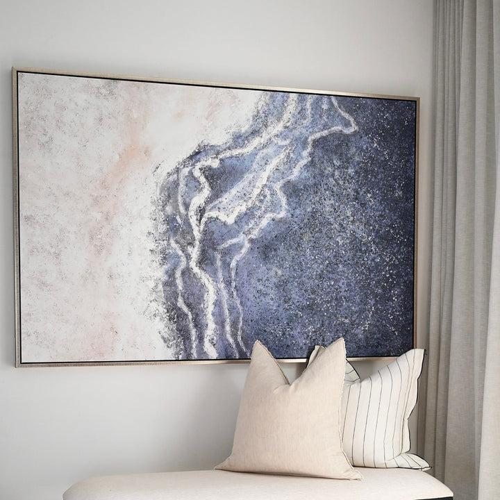 Reef View Canvas Extra Large Canvas In Antique Silver Frame