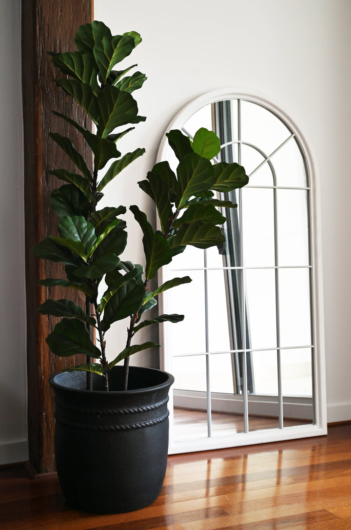 Cathedral White Long Wall or Floor Mirror