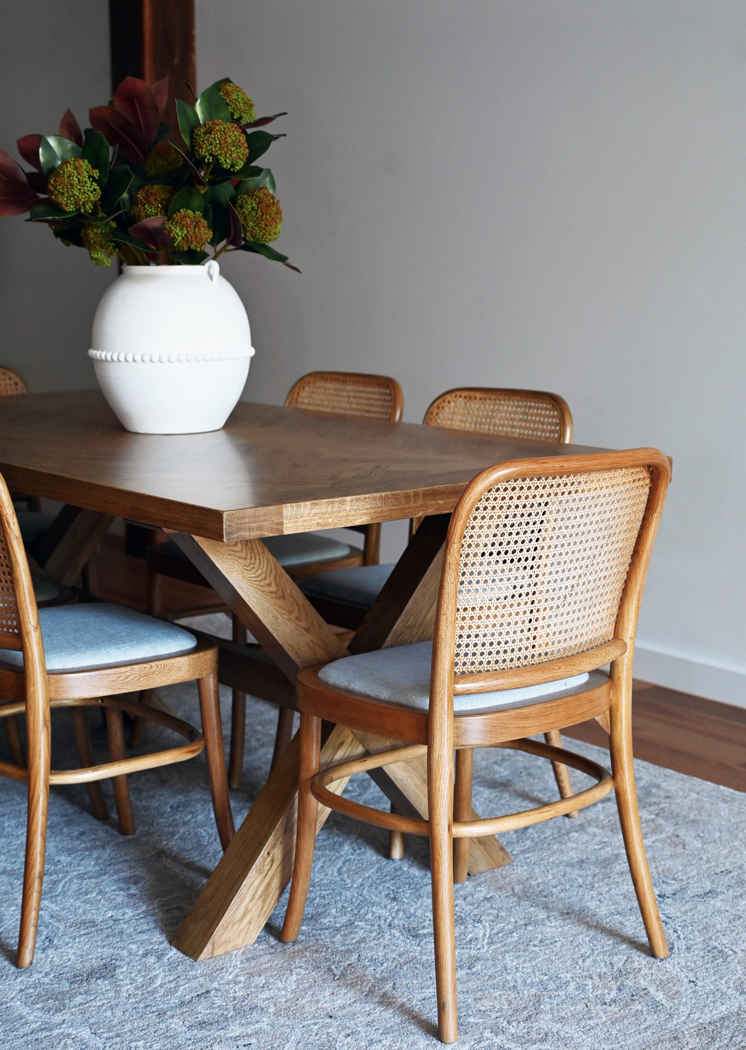 Riviera Natural Oak and Linen Dining Chair