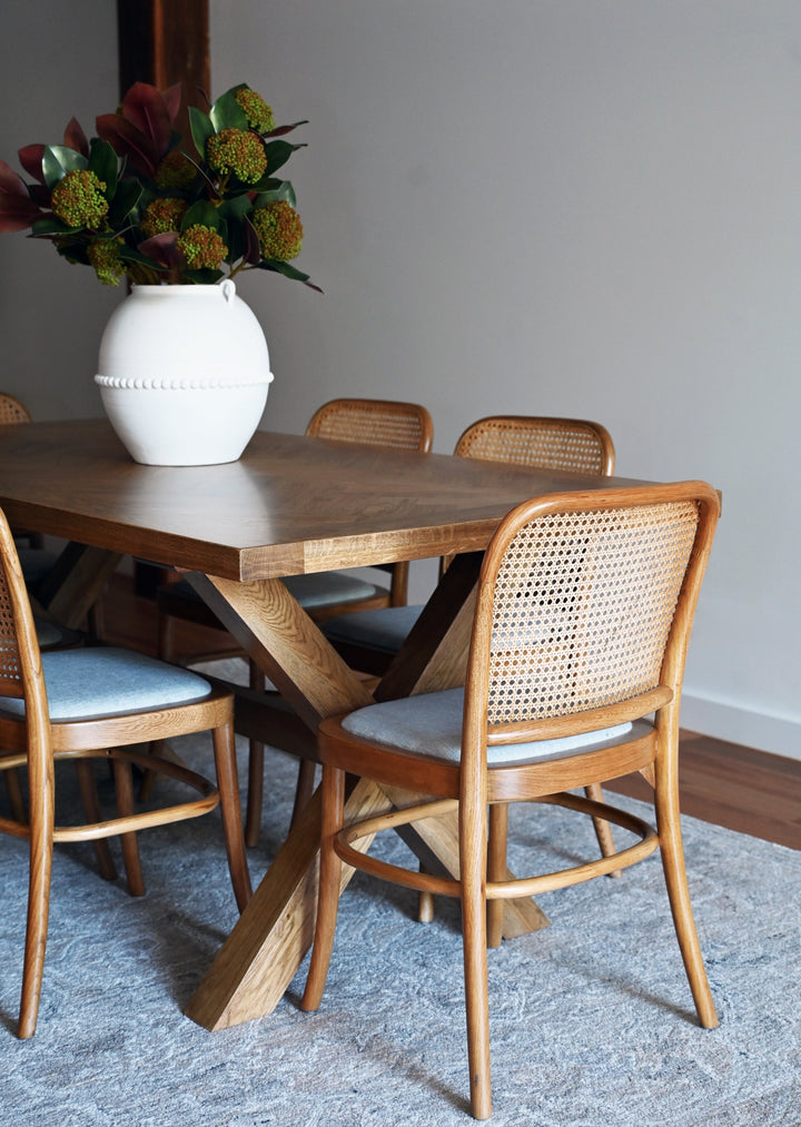 Riviera Natural Oak and Linen Dining Chair