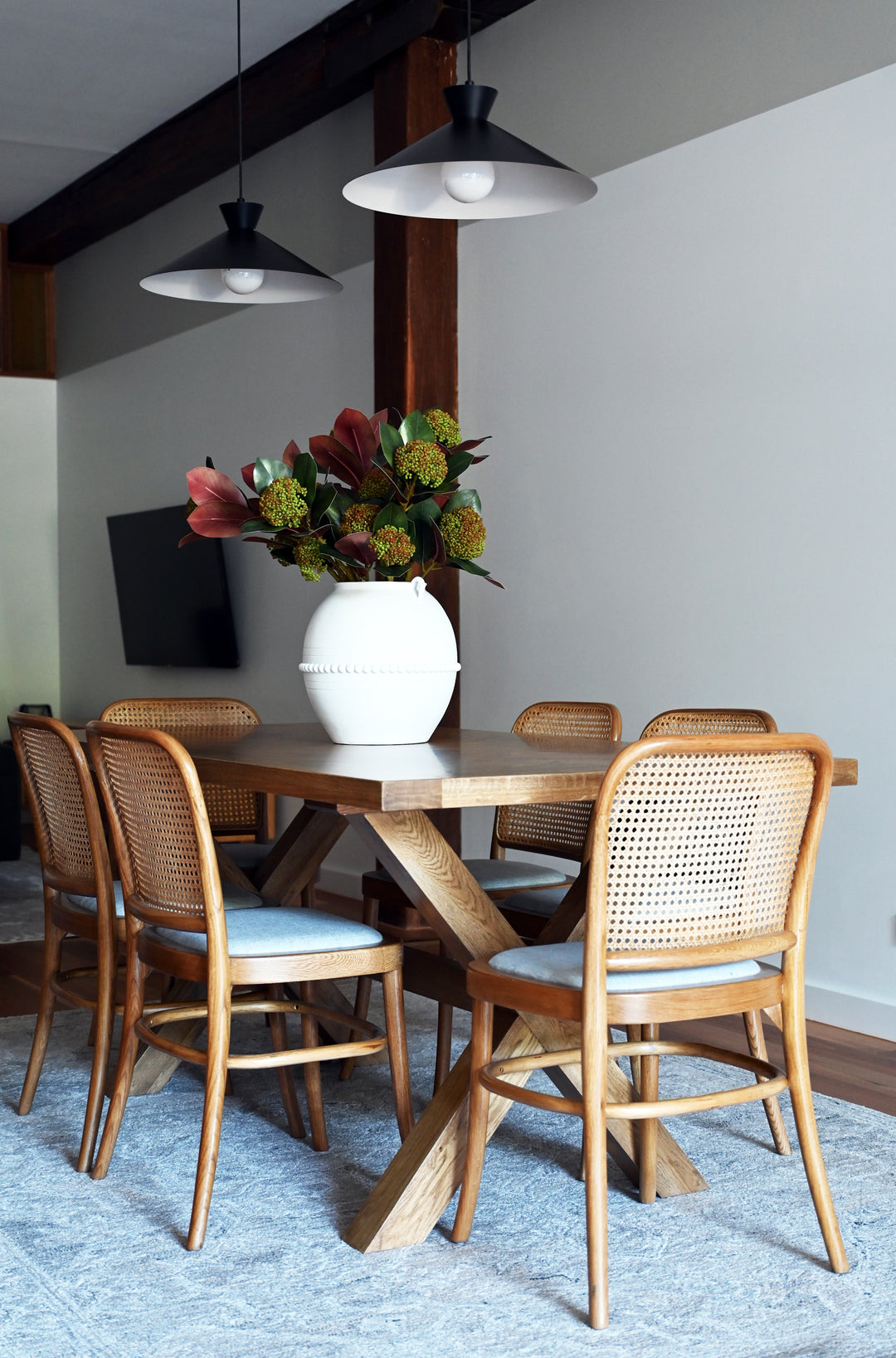 Riviera Natural Oak and Linen Dining Chair