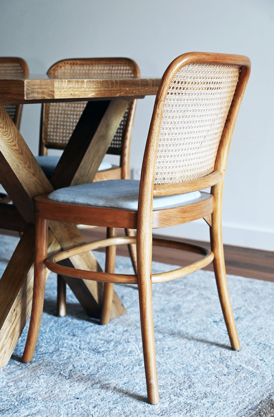 Riviera Natural Oak and Linen Dining Chair