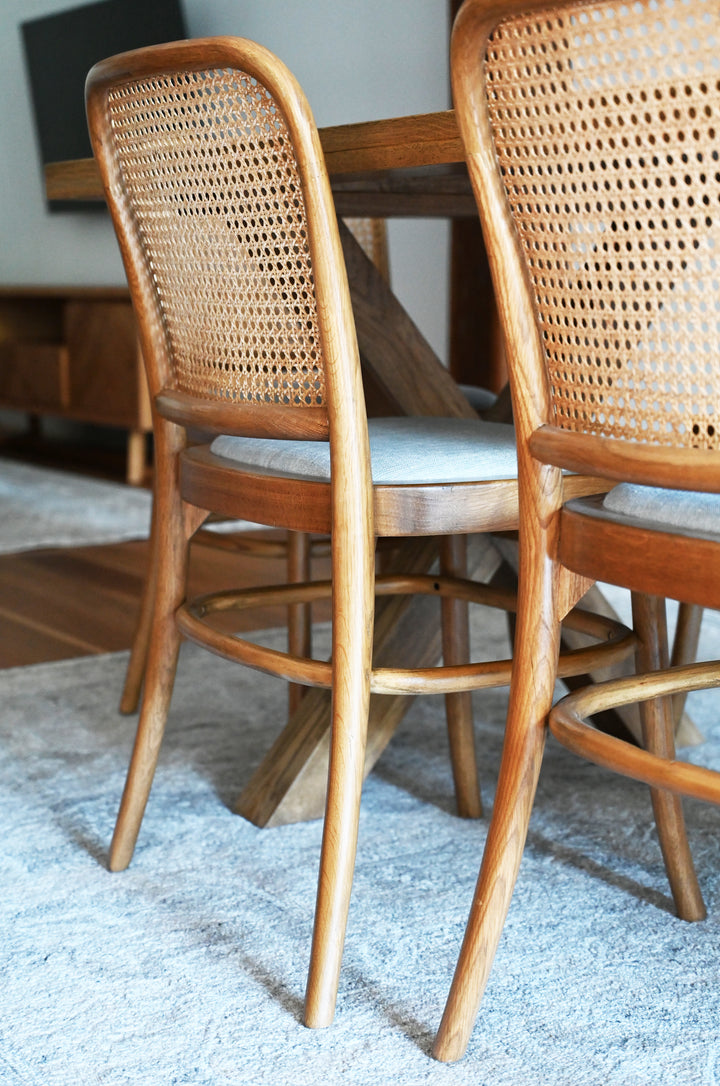 Riviera Natural Oak and Linen Dining Chair
