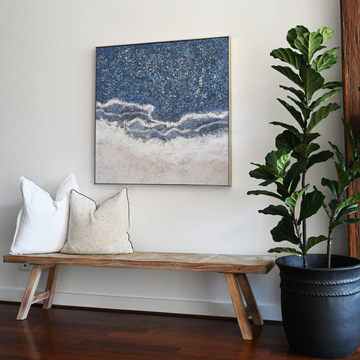 Reef Outlook 1 Canvas In Antique Silver Frame