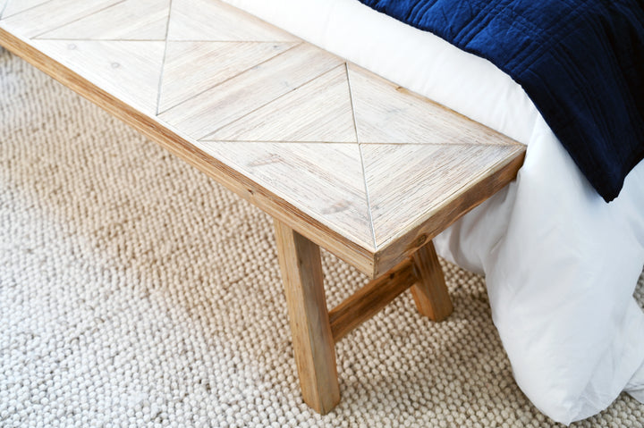 Trestle Wooden Bench