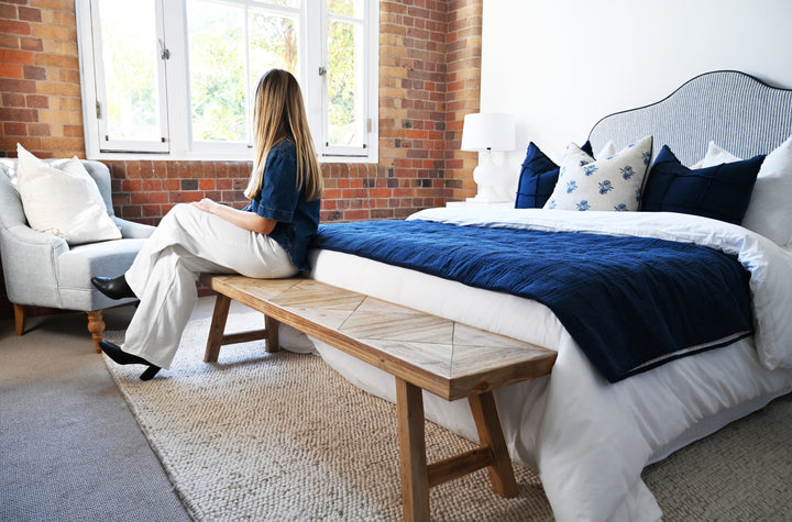 Trestle Wooden Bench