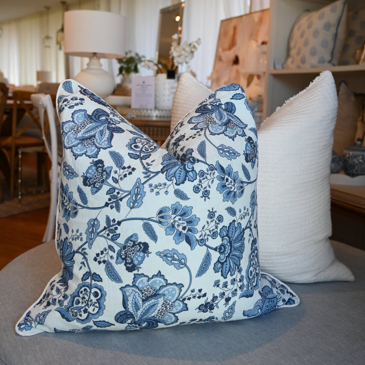 Blossom Linen Square Cushion