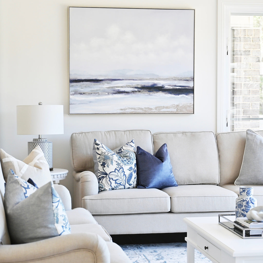 Ocean Breeze Canvas In Antique Silver Frame