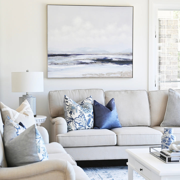 Ocean Breeze Canvas In Antique Silver Frame