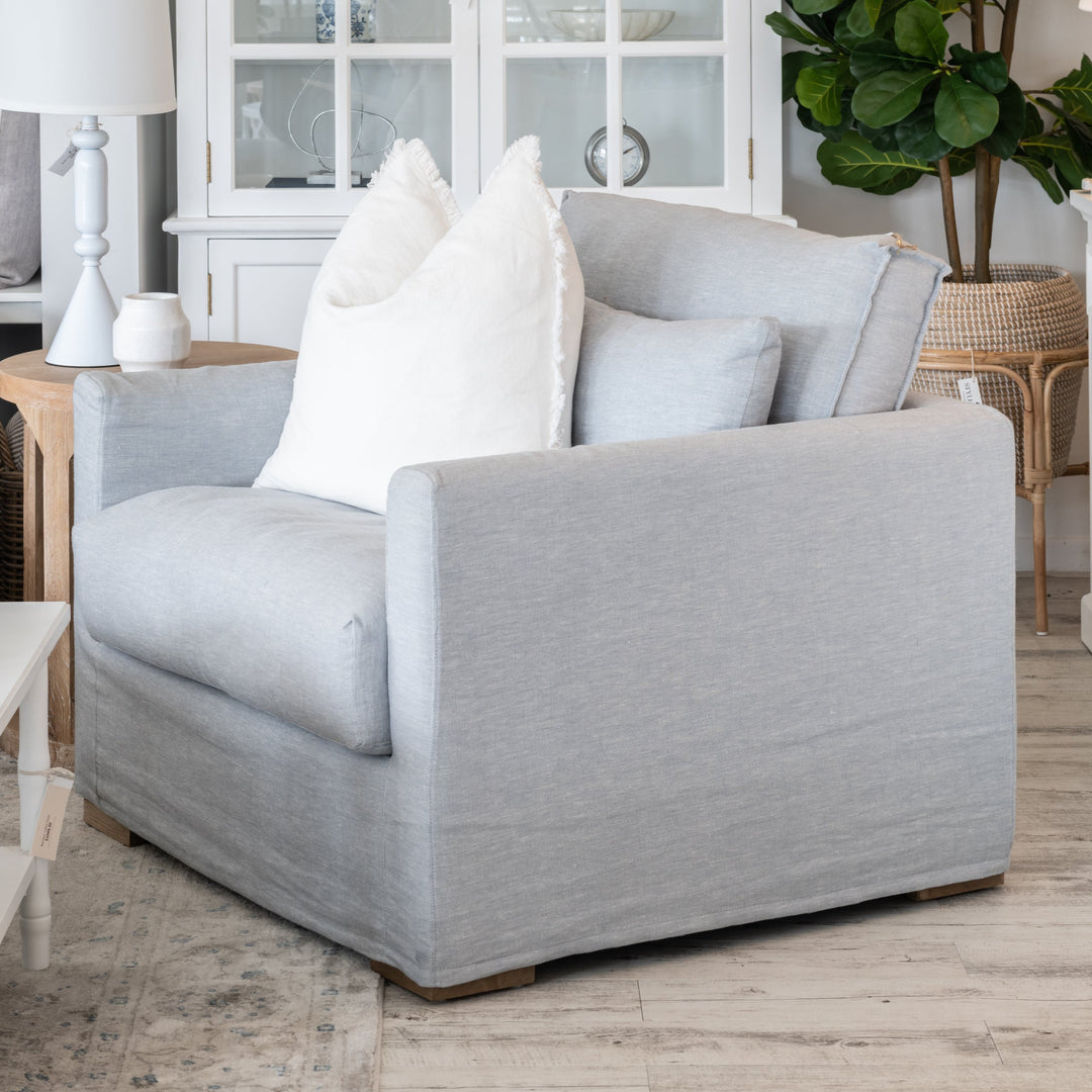 Capri Slip Cover Linen Armchair - Covers Only