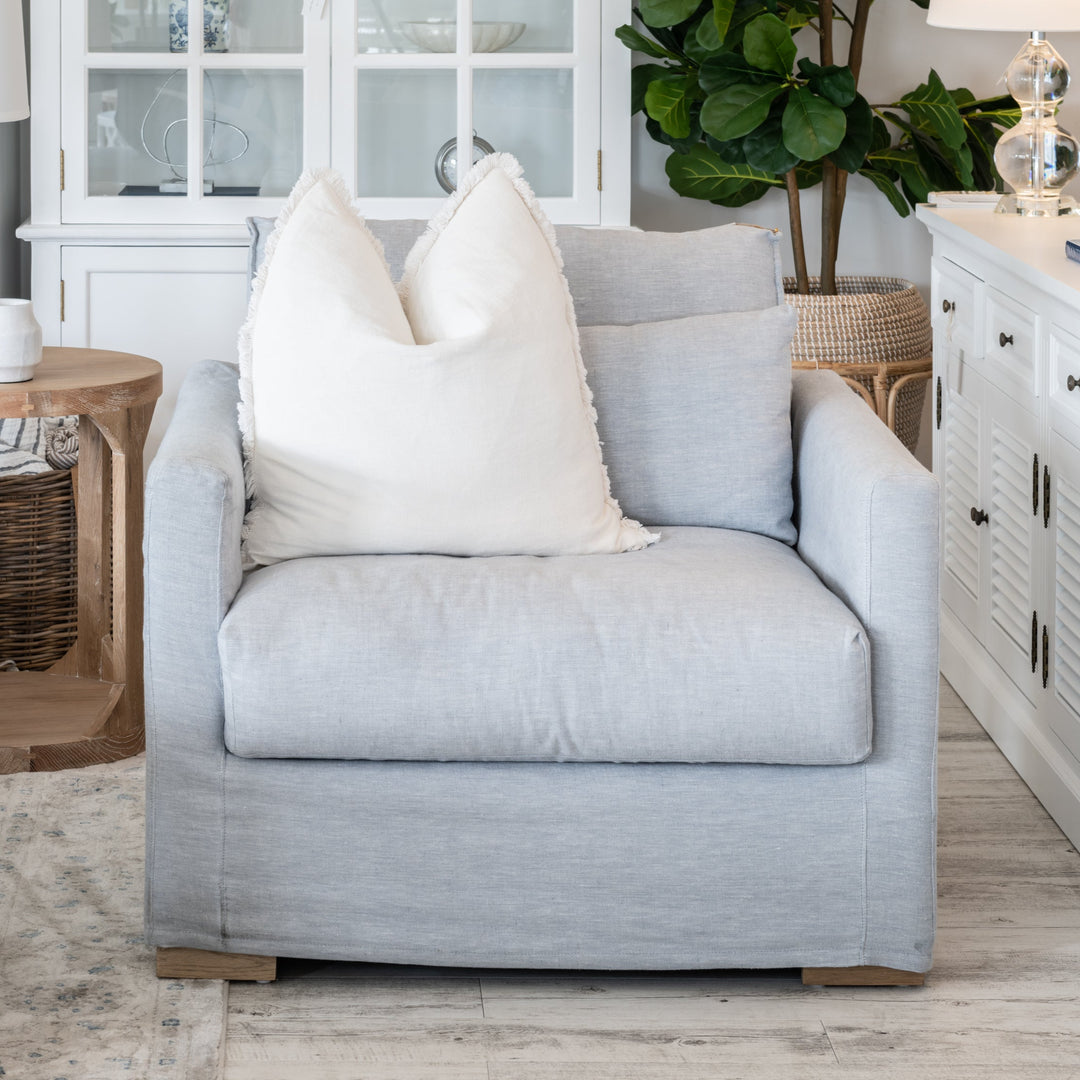 Capri Slip Cover Linen Armchair - Covers Only