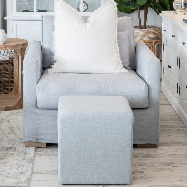Capri Slip Cover Linen Armchair - Covers Only