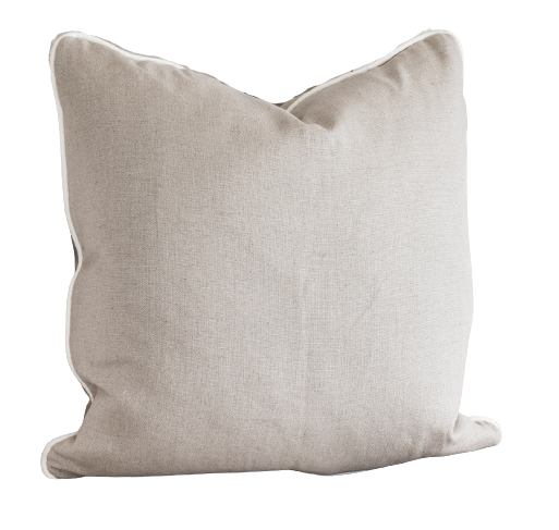 Signature Oatmeal Linen Square Cushion