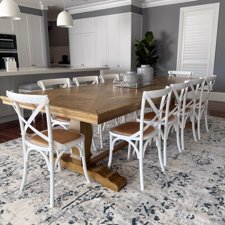 Kensington Parquetry Natural Oak Dining Table