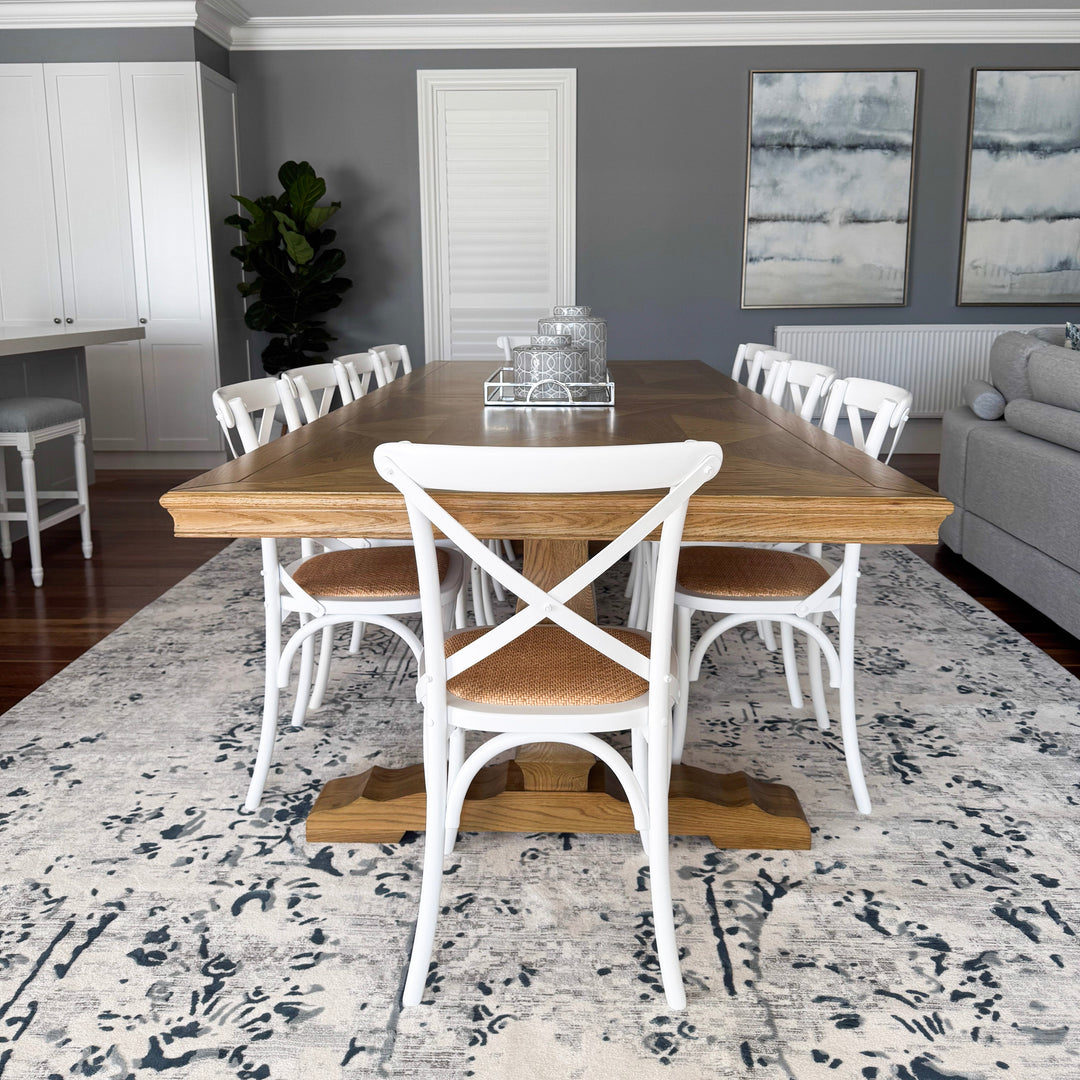 Kensington Parquetry Natural Oak Dining Table