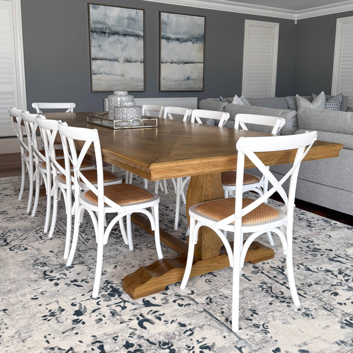Kensington Parquetry Natural Oak Dining Table