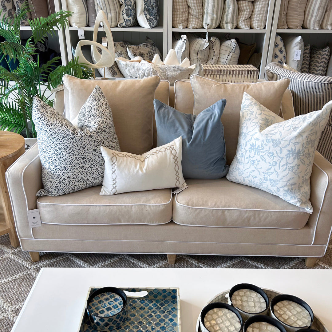 Martha 2 Seater Linen Lounge