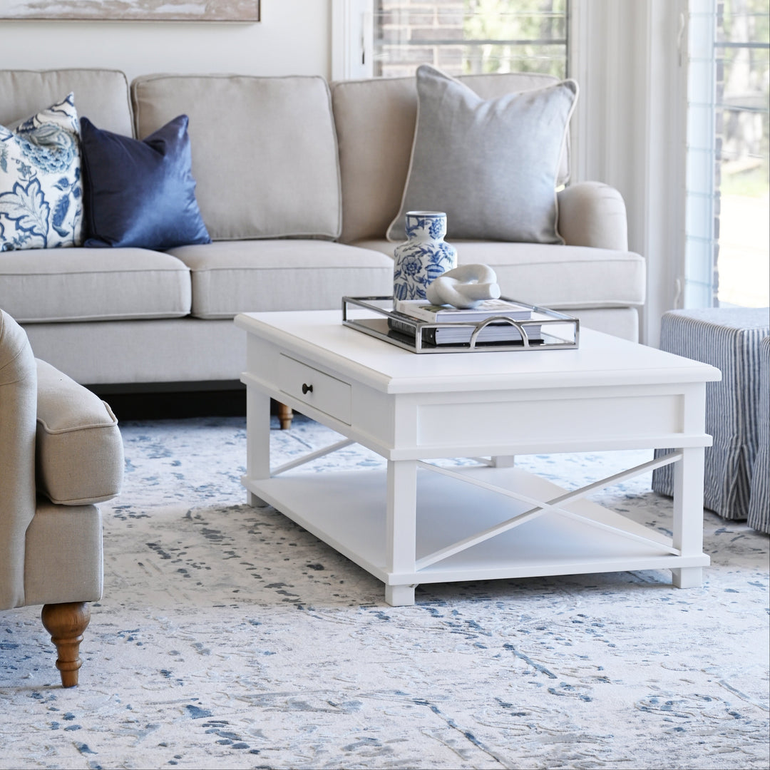 South Beach Hamptons Cross Leg Coffee Table
