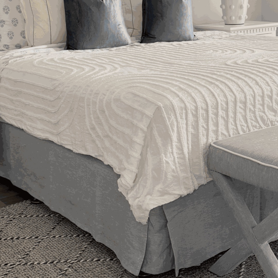 100% Linen Valance - Duck Egg Blue