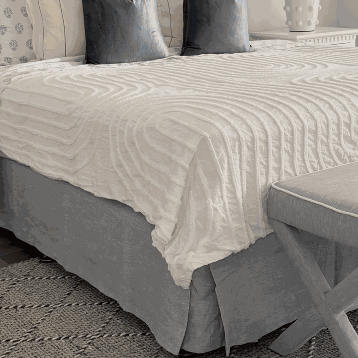 100% Linen Valance - Duck Egg Blue
