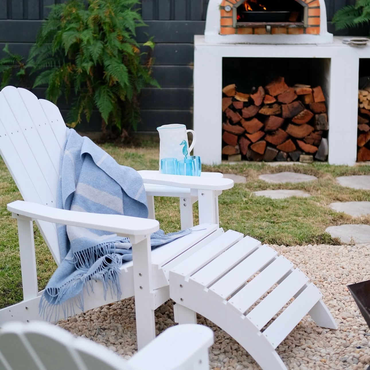 Adirondack Poly Timber Outdoor Footrest