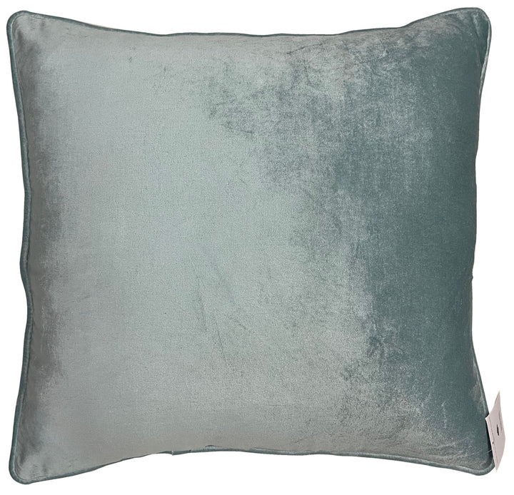 Mist Velvet Luxury Square Cushion With Feather Insert