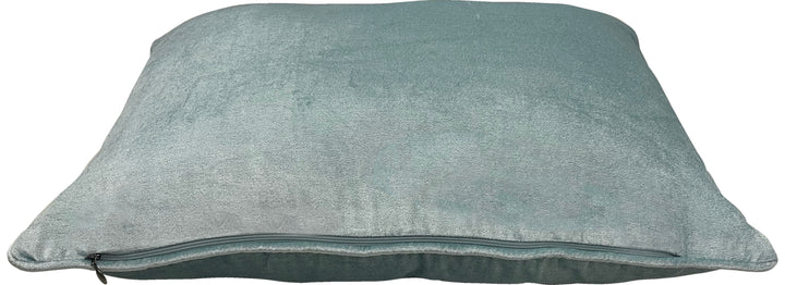 Mist Velvet Luxury Lumbar Cushion With Feather Insert