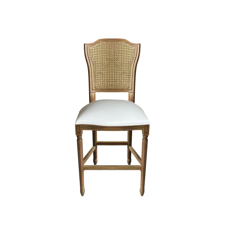 April Luxury Upholstered Leather Kitchen Stool