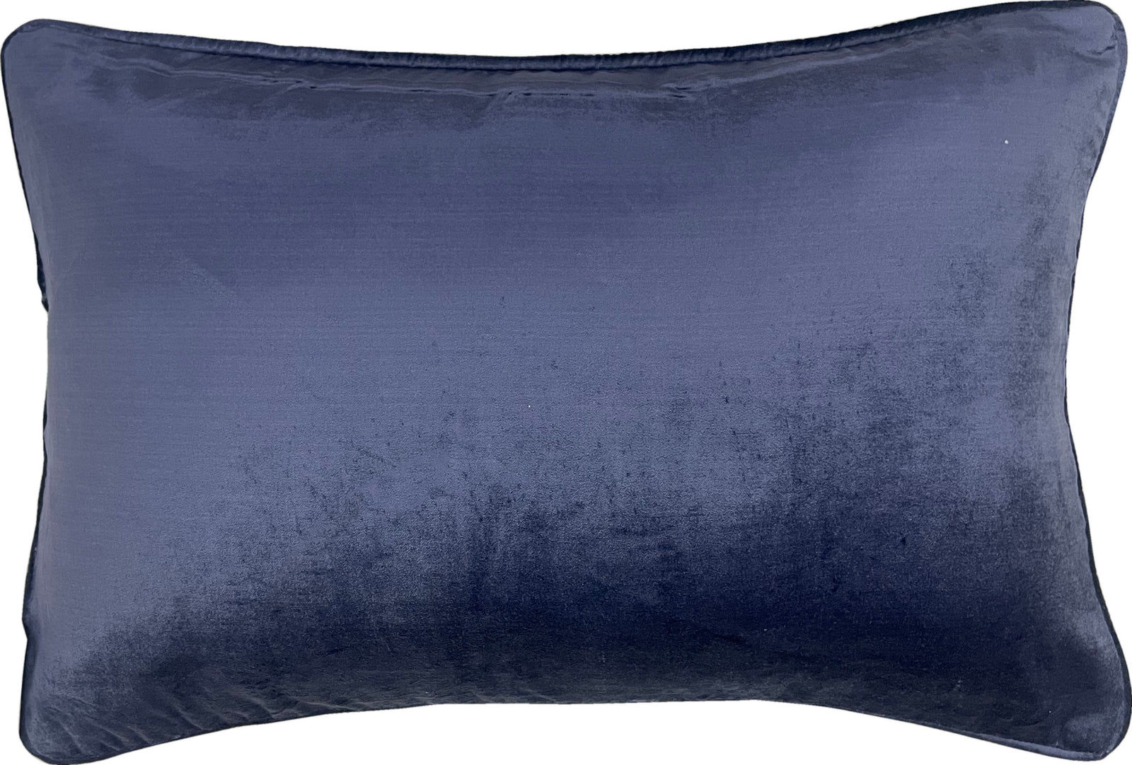 Sapphire Velvet Luxury Lumbar Cushion With Feather Insert
