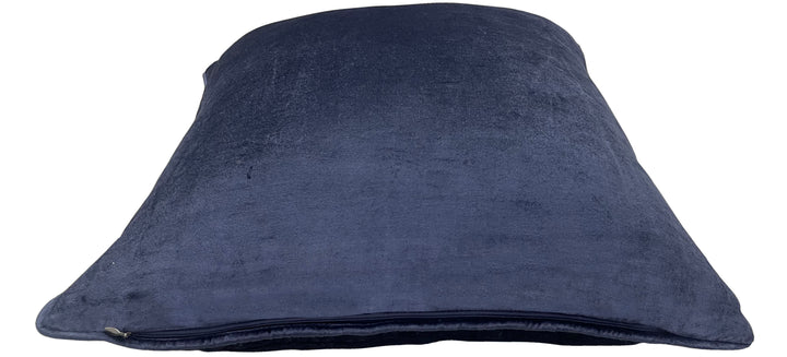 Sapphire Velvet Luxury Square Cushion With Feather Insert