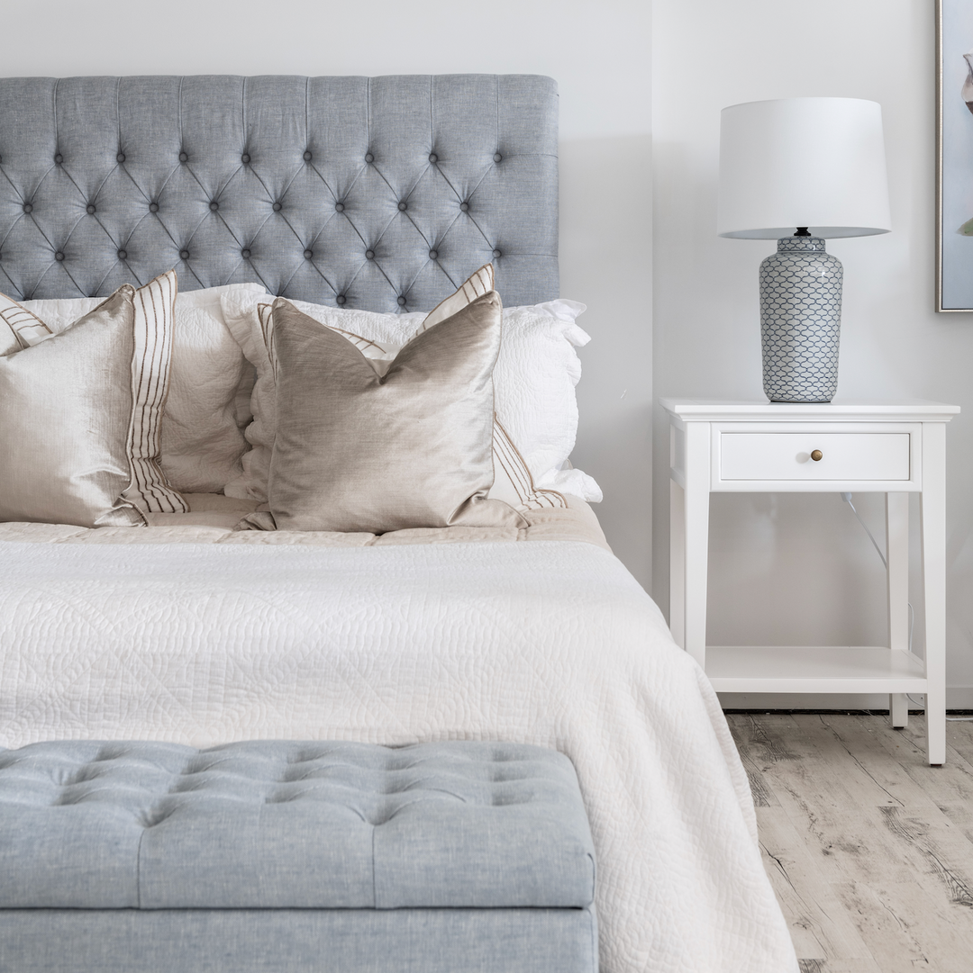 Charlotte Chesterfield Linen Bedhead