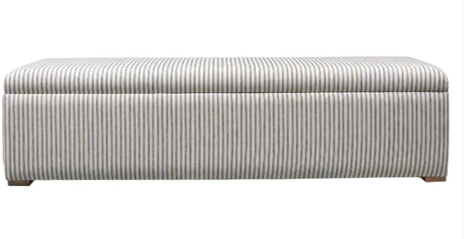 Abigail Plain Top Upholstered Storage Box