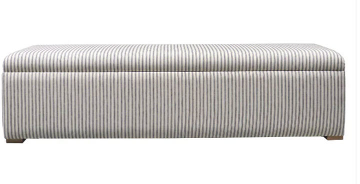 Abigail Plain Top Upholstered Storage Box