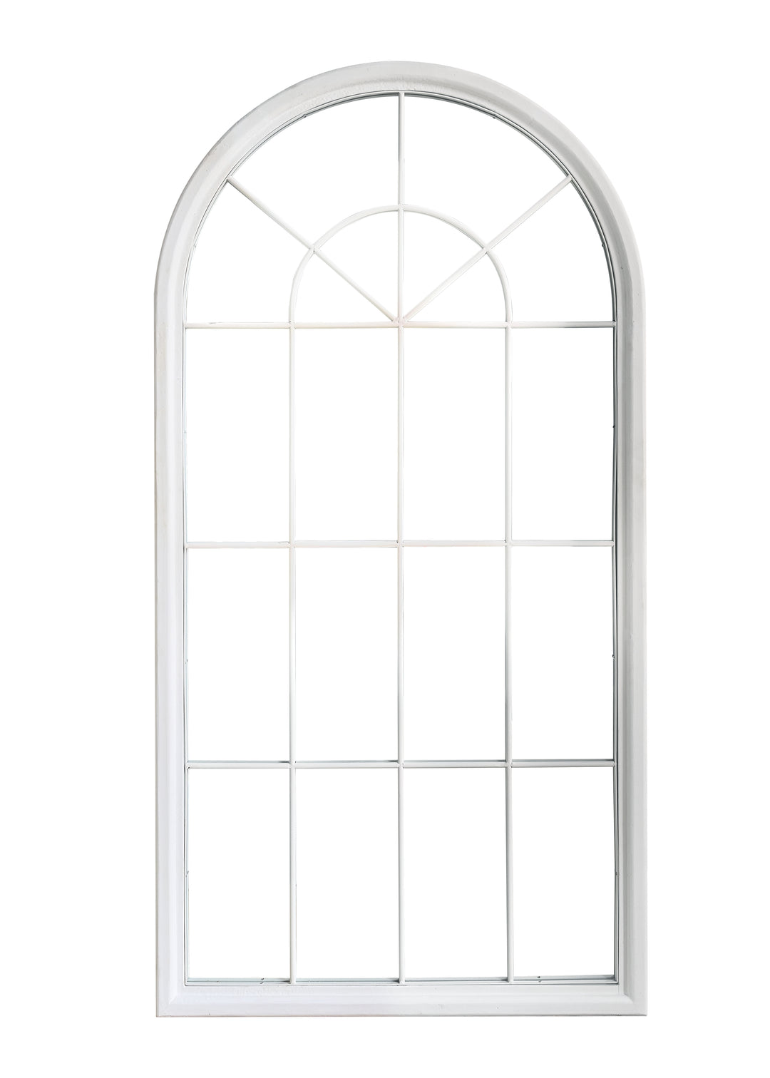 Cathedral White Long Wall or Floor Mirror