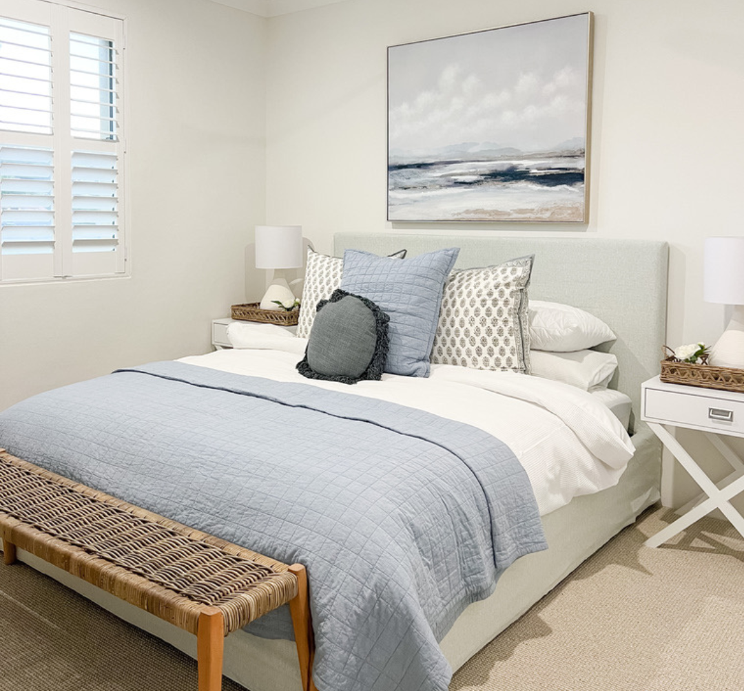 Ocean Breeze Extra Large Canvas In Antique Silver Frame