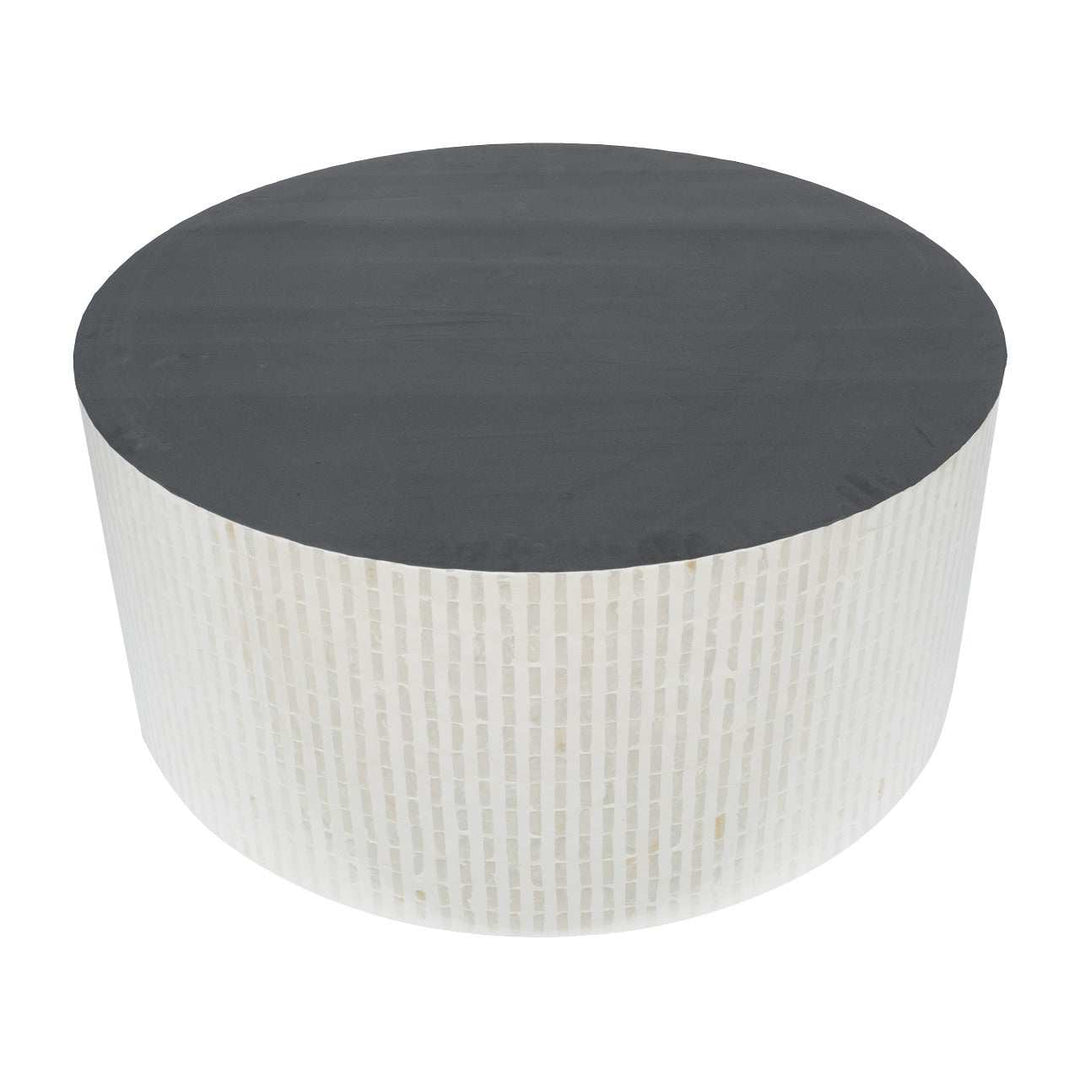 Mother Of Pearl Round Coffee Table
