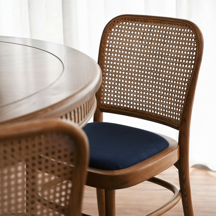 Riviera Natural Oak and Linen Dining Chair