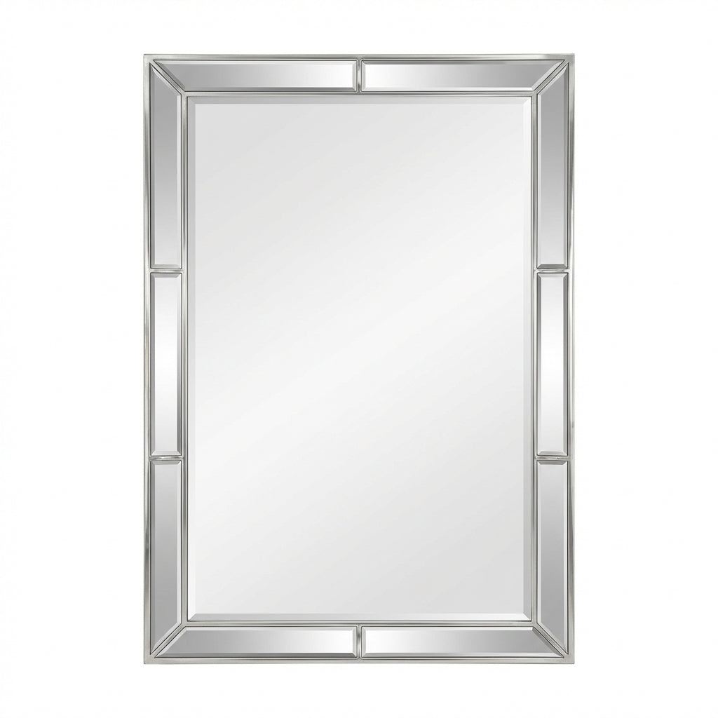 Windsor Silver Rectangular Wall Mirror