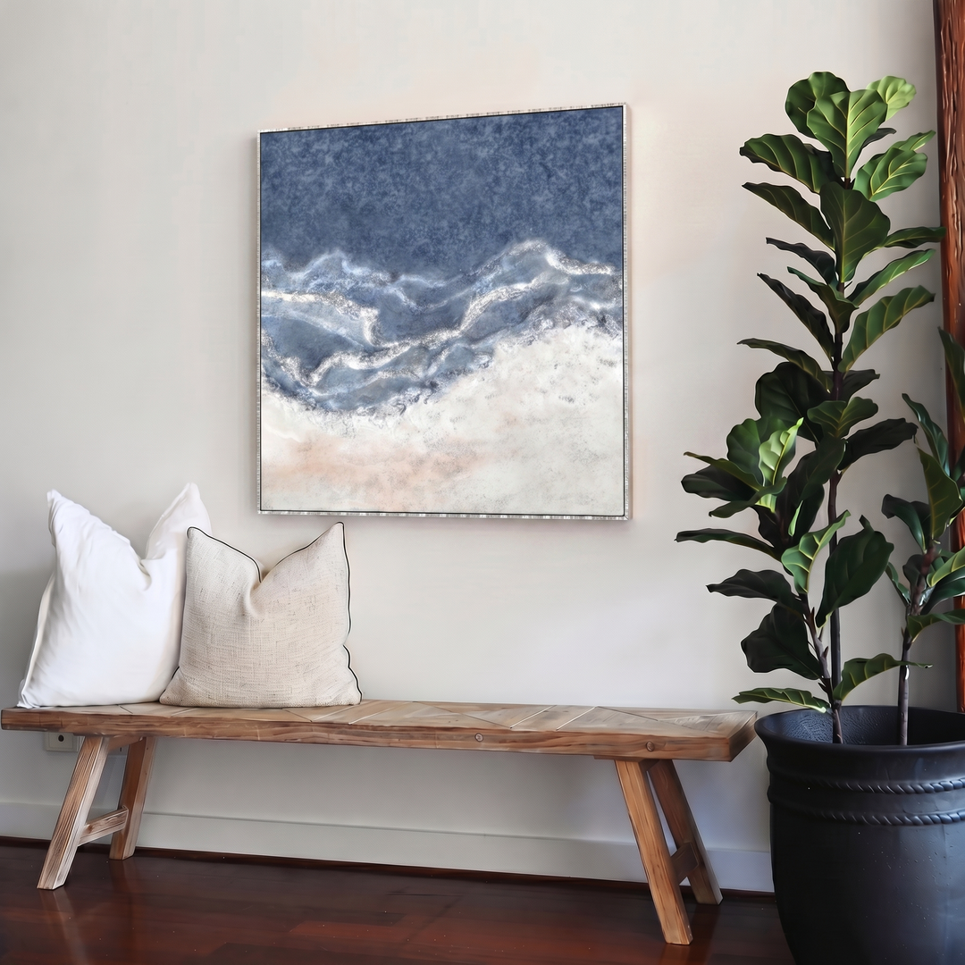 Reef Outlook 2 Canvas In Antique Silver Frame