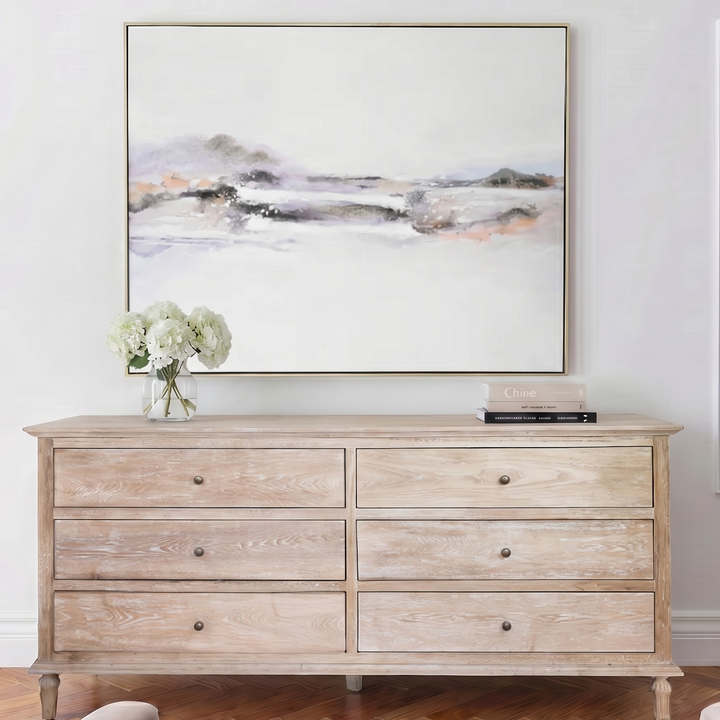 Rockpool Canvas in Antique Silver Frame